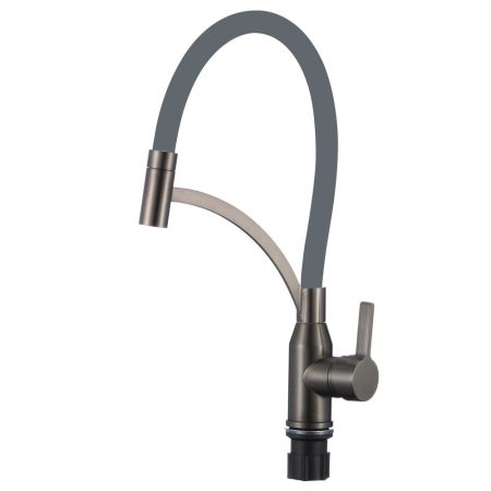 Смеситель для кухни Fmark FS8244Q-04, графит