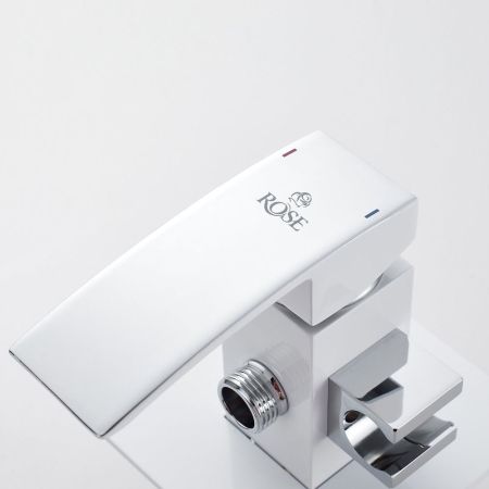 Гигиенический душ со смесителем Rose R1505F-2, белый/хром, артикул R1505F-2