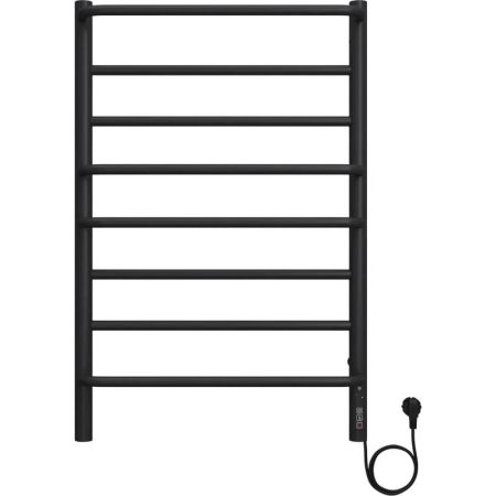 Полотенцесушитель электрический Terminus Евромикс П8 50х80 КС 905, черный матовый, артикул 4670078557087