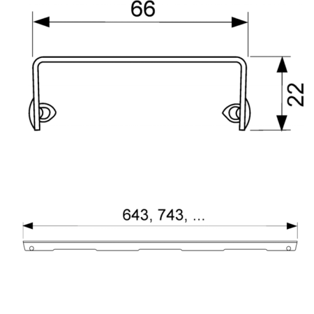 Решетка "royal", 900 мм, нерж. сталь., артикул 600940
