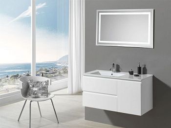 IBX YASMIN, тумба 100 см под левую раковину, 3 ящика, цвет нило