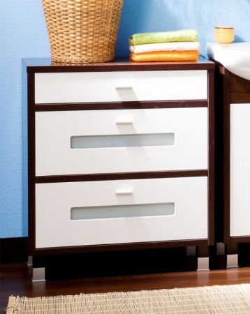 Комод Бриклаер Бали 71 Светлая лиственница/Белый глянец, артикул 4627125412059