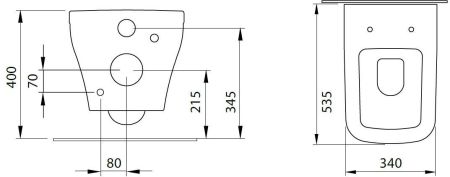 Чаша подвесного унитаза Allen Brau Infinity 4.21011.31 черный матовый, артикул 4.21011.31