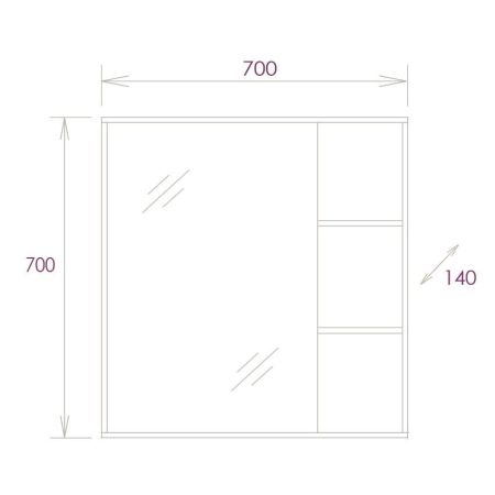 Тумба для умыв. "Омега-60" 2ящ. подвес. (ум. Фостер 60), артикул 207045
