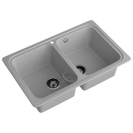 Кухонная мойка GranFest STANDART 780K, серый, артикул S-780K серый