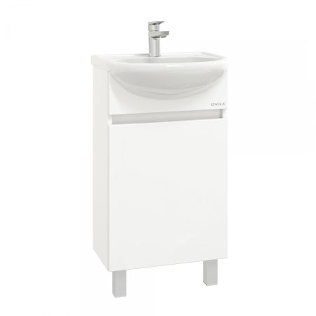 Тумба Onika Милтон 45 напольная, белая (ум.Уют 45), артикул 104510