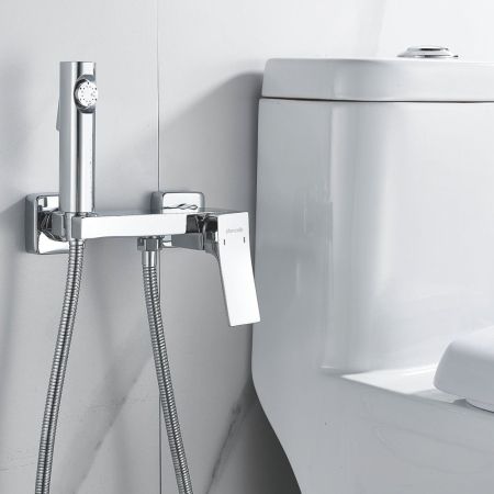 Гигиенический душ со смесителем Shevanik S4005-1, хром