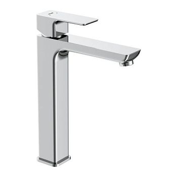 Смеситель для раковины высокий Cersanit GEO однорычажный клик клак (63043)