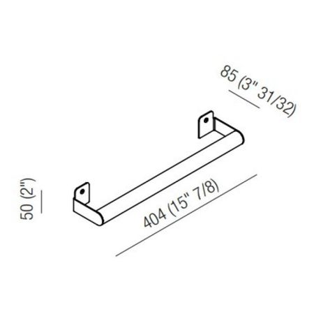 Agape Mach 2 Полотенцедержатель 40.4 см, цвет: черный