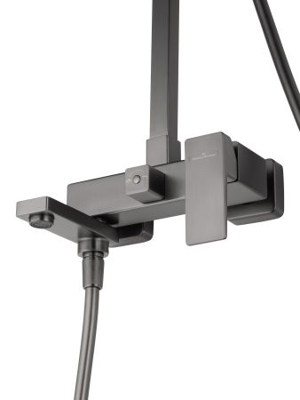 Душевая система WONZON & WOGHAND CUBE 2.0, Темный графит (WW-88047068-BGM), артикул WW-88047068-BGM