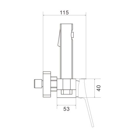Гигиенический душ со смесителем Shevanik S4005C-1, белый