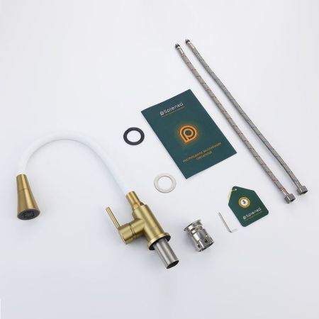 Смеситель для кухни Splenka S201.4308.03, золотой сатин