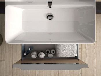 IBX, керамическая раковина 60 см, без крыльев, цвет белый