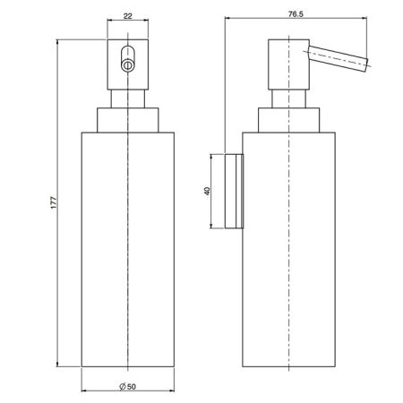 Fima Carlo Frattini Accessori Дозатор для жидкого мыла, настенный, цвет: чёрный матовый, артикул F6003/5NS
