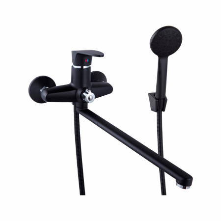 Смеситель для ванны PLstart PL2205-7, чёрный