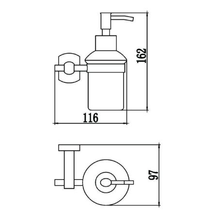 Дозатор жидкого мыла Savol S-009931, хром, артикул S-009931