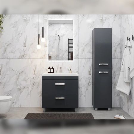 Пенал (40см) Velvex Orlando pn.ORL.40, графит, артикул pn.ORL.40 графит