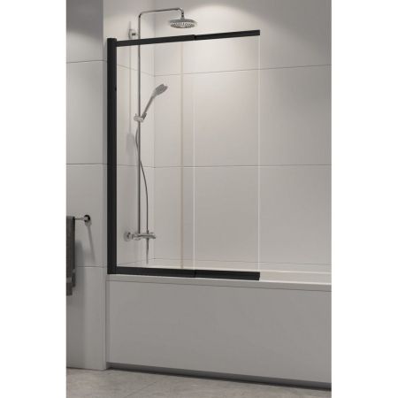 Шторка для ванны NEW TRENDY SENSI 85 см P-0045 (черный), артикул P-0045