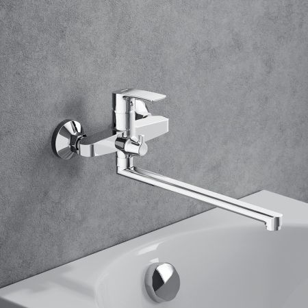 489000000 Eclipse 2.0 Смеситель для ванной и душа с универсальным изливом, хром