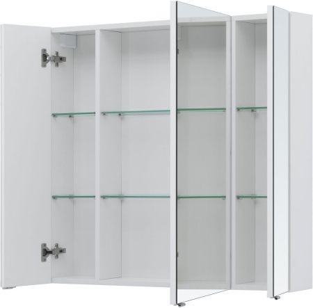 Зеркальный шкаф Aquanet Алвита new 90 белый матовый