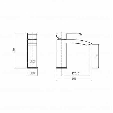 Смеситель для раковины FASHUN A51118-21, бронза