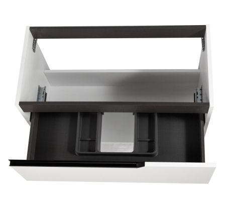 Комплект мебели Visobath Eleven, 1000 мм левый, цвет белый матовый лак (B-Ada), артикул 85606/B-Ada/EL