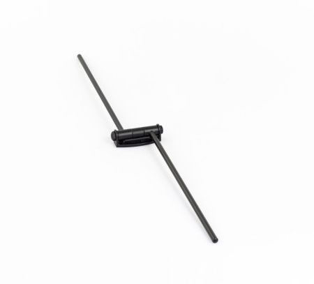 Stil Haus Hashi, полотенцедержатель двойной поворотный, цвет чёрный матовый, артикул HS16(23)