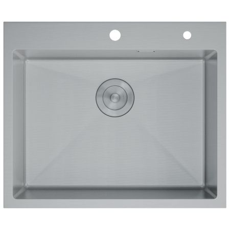 Кухонная мойка D&K нержавеющая сталь сатин (DKS604504), артикул DKS604504