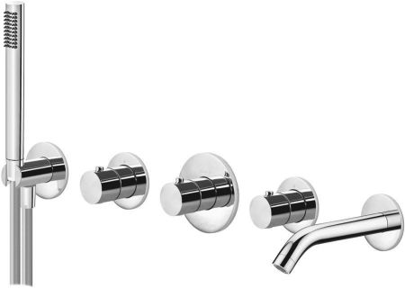 Смеситель для ванны с душем Paffoni Modular Box MDE001CR, артикул MDE001CR