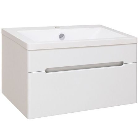 Тумба под раковину Runo Парма 75 4620750025830 подвесная Белая