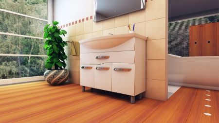 Тумба под раковину Vigo Martina 105 Белая, артикул Martina-1-1050(Элеганс)