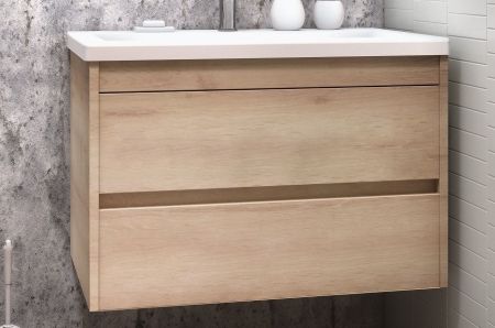 FAMILY База под раковину подвесная с двумя выкатными ящиками, Pino Bianco, 1000x480x550, Family-1000-2C-SO-PB, артикул Family-1000-2C-SO-PB