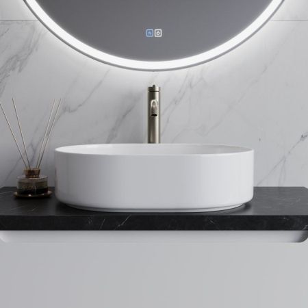 Раковина керамическая накладная, овальная BB1483, 500x370x135, артикул BB1483