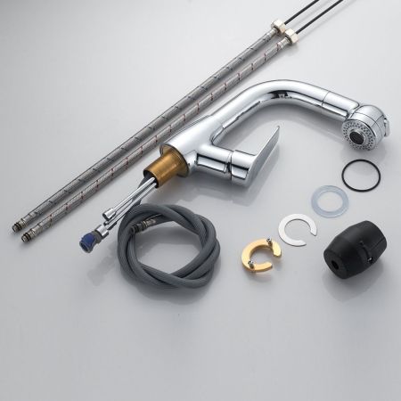 Смеситель для раковины многофункциональный Raffine F291, хром