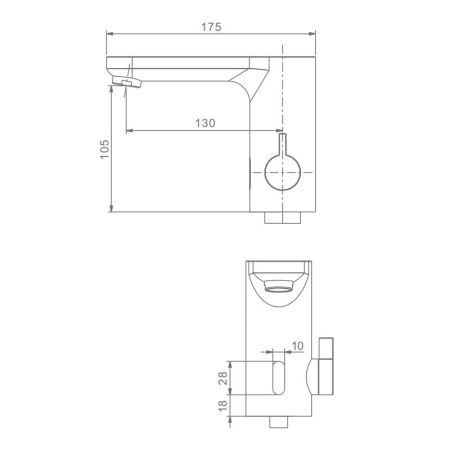 Смеситель для раковины сенсорный Raglo R50.17, хром, артикул R50.17