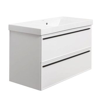 Тумба под раковину подвесная La Fenice Elba TWIN FNC-01-ELB-B-100-2, белая