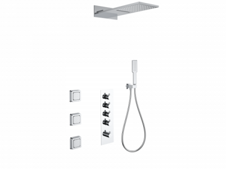 Душевая система с термостатом встраиваемая WONZON & WOGHAND, Хром (WW-D4100-A-CR) Душевая система с термостатом встраиваемая WONZON & WOGHAND, Хром (WW-D4100-A-CR)