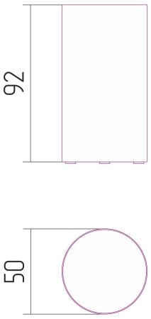 Стакан Сунержа (Стакан для зубных щеток настольный / Нержавеющая сталь)