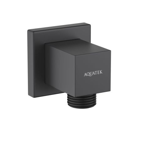 Шланговое подсоединение AQUATEK, матовый черный AQ2458MB, артикул AQ2458MB