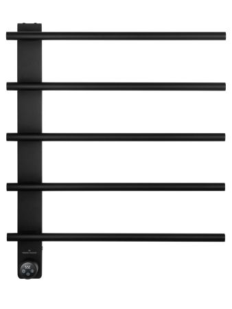 Полотенцесушитель электрический WONZON & WOGHAND NÜRNBERG, Черный матовый (WW-AL345-MB), артикул WW-AL345-MB