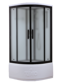 Душевая кабина Timo Standart Black Fabric T-6690BF, 90x90x220