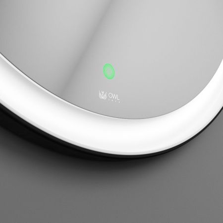 Viken Black Зеркало с LED подсветкой, D650