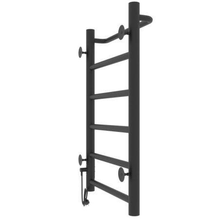 Полотенцесушитель электро "Прайм ЧКЧ П6 400*600", черный матовый, правый, артикул 73207593