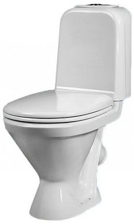Унитаз-компакт Sanita Самарский эконом SMRSACC01090111 с бачком и сиденьем