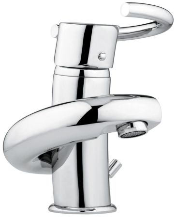 Смеситель Twist с донным клапаном для раковины, цвет хром, артикул 6603CR