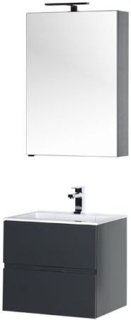 Мебель для ванной Aquanet Алвита 60 серый антрацит, артикул 00184576