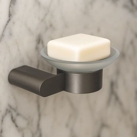 Мыльница Knotlor SD102GM, оружейная сталь, артикул SD102GM