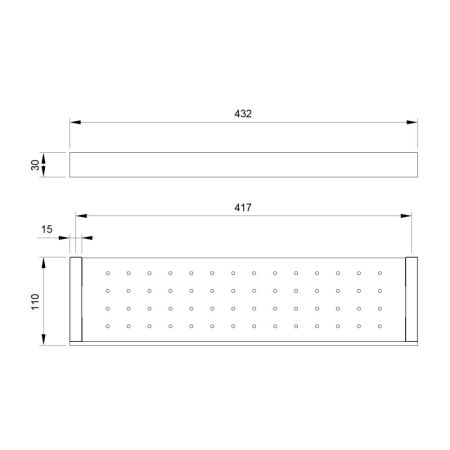 Полка в ванную Timo Petruma черное золото (15273/18), артикул 15273/18