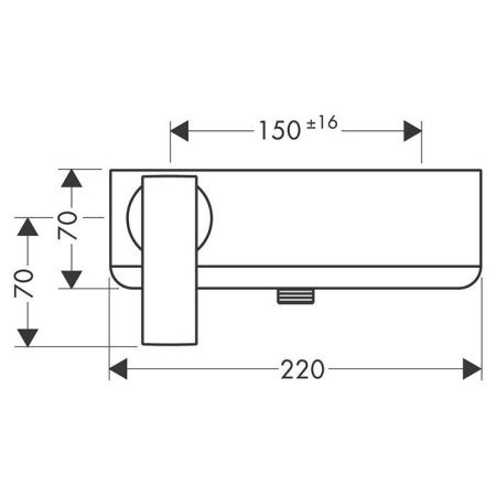 AX Citterio Смеситель для душа , цвет шлифованная медь