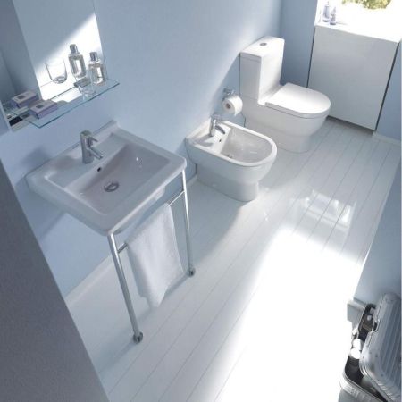 Duravit Starck 3 Металлическая консоль, регулировка по высоте + 50мм для умывальника 030348, хром, артикул 0030641000